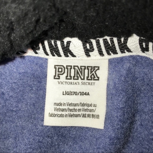 🚫SOLD🚫 VS PINK Camo Sherpa Funnel Neck Pullover - Picture 6 of 6